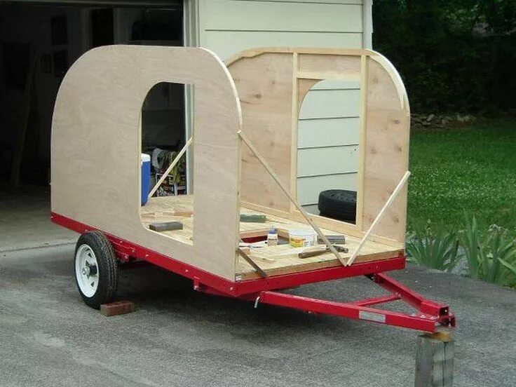 Прицеп дача сделать своими руками Compact Teardrop Trailer: Exciting Adventure in 11 Steps Teardrop trailer, Diy t