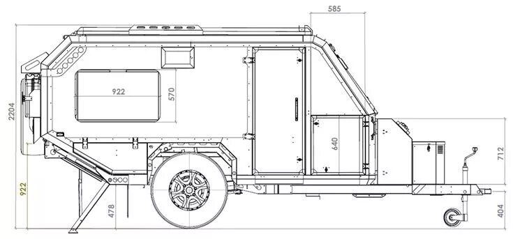 Прицеп дача своими руками чертежи Conqueror North America Off road camper, Expedition trailer, Off road camper tra