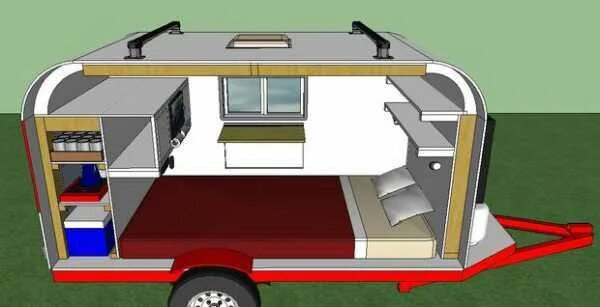 Прицеп дача своими руками из легкового прицепа Проект кемпера на базе прицепа