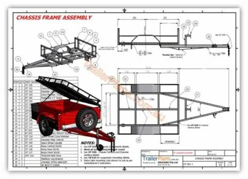 Прицеп для автомобиля своими руками чертежи Trailer Plans...OFF-ROAD CAMPER TRAILER PLANS - 3 sizes included - PLANS ON USB 