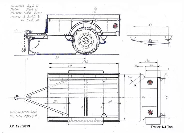 Прицеп для квадроцикла своими руками чертежи размеры Xooimage Camping trailer diy, Trailer plans, Teardrop trailer plans