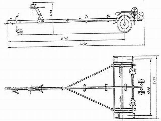 Прицеп для лодки своими руками чертежи размеры каким должен быть прицеп - DRIVE2