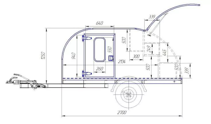 Прицеп дом своими руками чертежи Кемперы, Прицепы, Каплевидный трейлер
