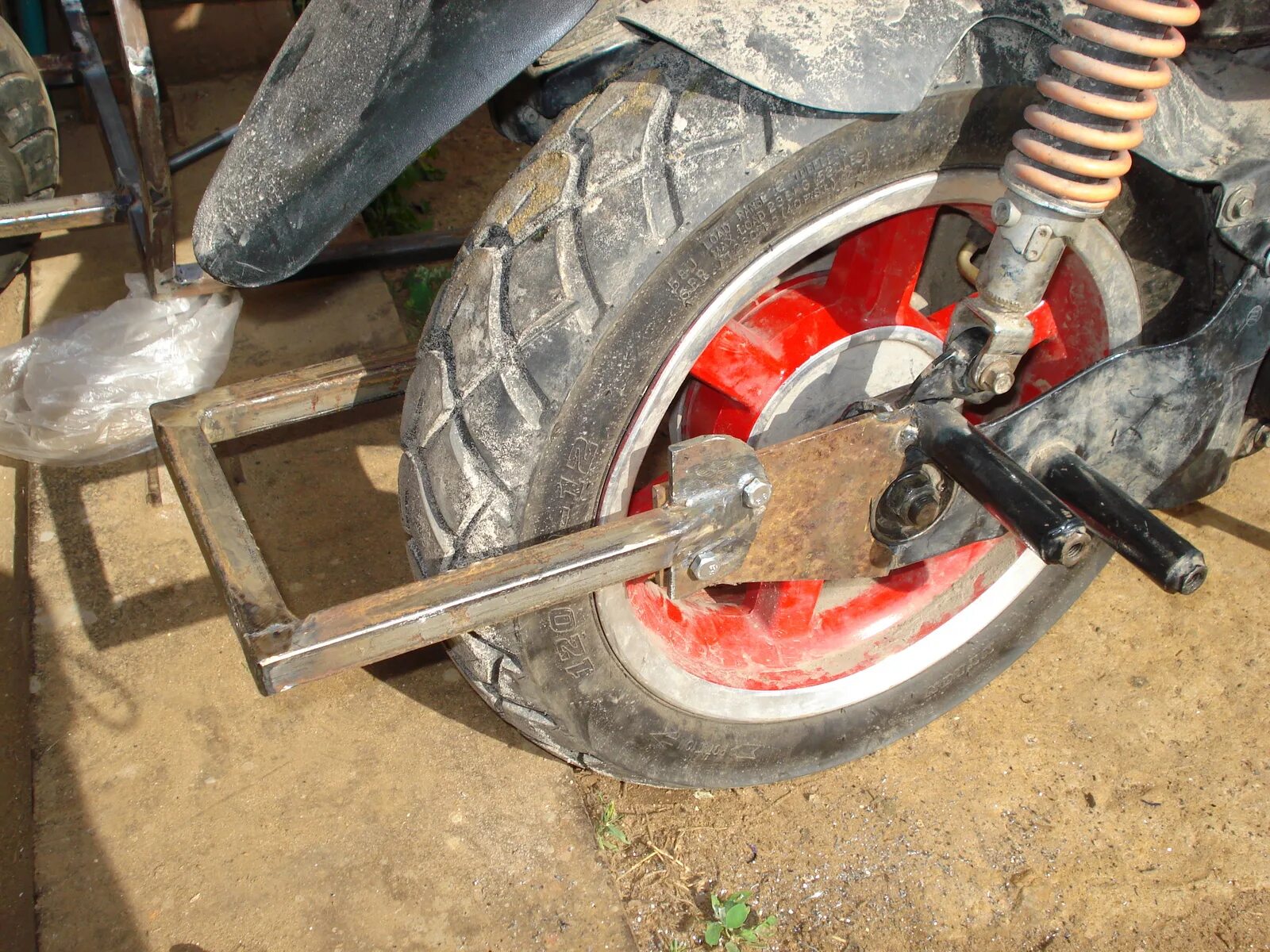 Прицеп на скутер своими руками фото чертежи Project "Motortrain", one-wheel trailer for a motorcycle - gollum.space