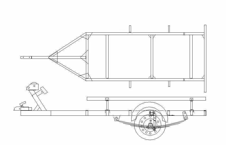 Прицеп своими руками чертежи Re: Подумываю сварганить прицеп. -- Форум водномоторников.