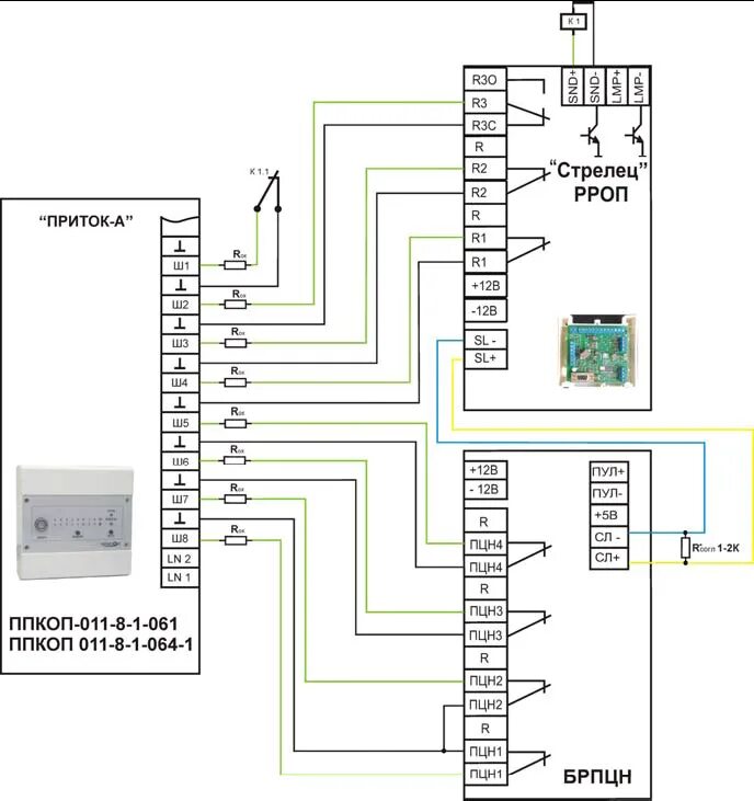 Приток а 4 8 схема подключения Пожарная сигнализация "стрелец": описание, характеристики, инструкция