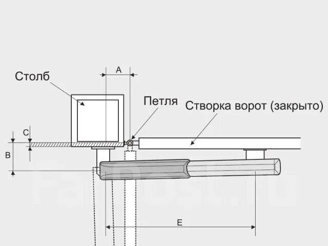 Привод ворот своими руками чертежи Комплект привода для распашных ворот до 5м - Swing-5000PRO, новый, под заказ. Це