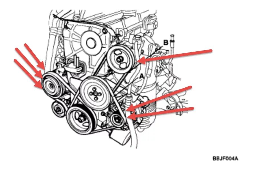 Приводной ремень киа рио схема установка kia rio power steering belt Purchase - 61