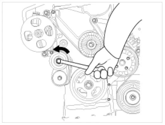 Приводной ремень киа рио схема установка Замена приводного ремня на Hyundai Solaris 1.4 и 1.6 своими руками