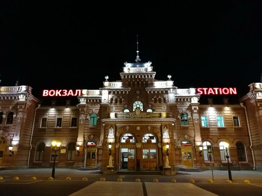 Привокзальная 1а казань фото Panorama: Kazan-Passazhirskaya Station, railroad station, Russia, City of Kazan,