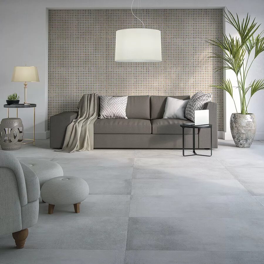 Про фьюче в интерьере Concrete White F P R Mat 60x60 Allore Group - Керамогранит Аллор Груп Конкрет Ва