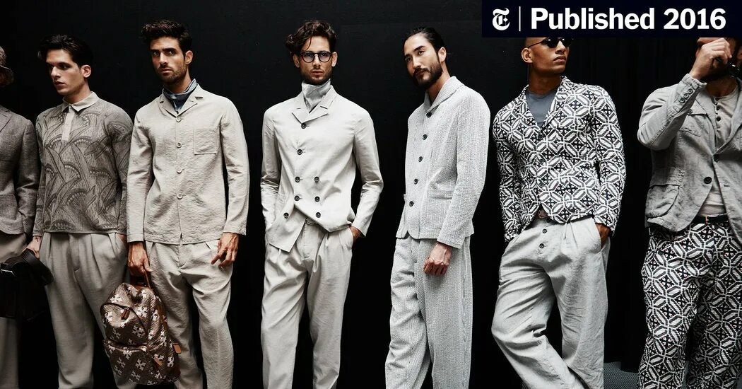 Про мужскую моду Men’s Fashion Shows: Giorgio Armani - The New York Times