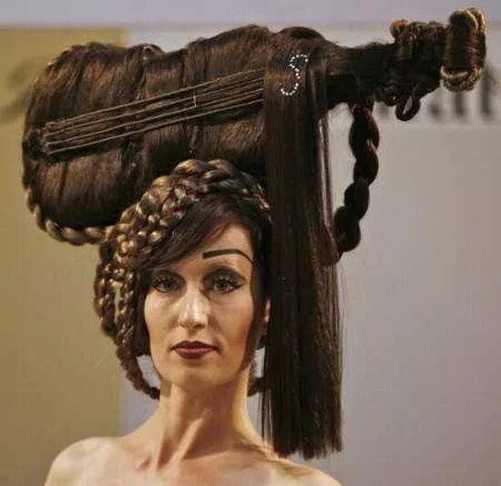 Про прически unusual unique pics Crazy Hairstyles Peinados, Peinados extravagantes, Trenzas d