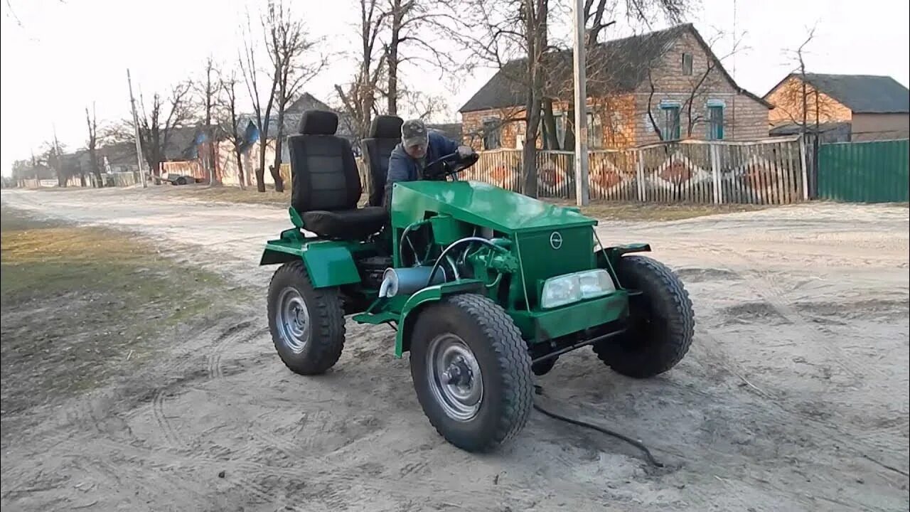 Про самодельные трактора Самодельный квадро-трактор 4х4 1,6Д.Selbstgemachte Mini-Traktor. - YouTube