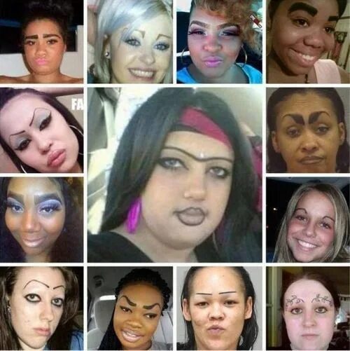 Про татуаж There Are No Eyebrow Pencil Wins Bad eyebrows, Funny fails, Hilarious