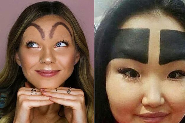 Про татуаж 13 Eyebrow Trends From 2017 That Need To Go Away Forever Funny eyebrows, Eyebrow