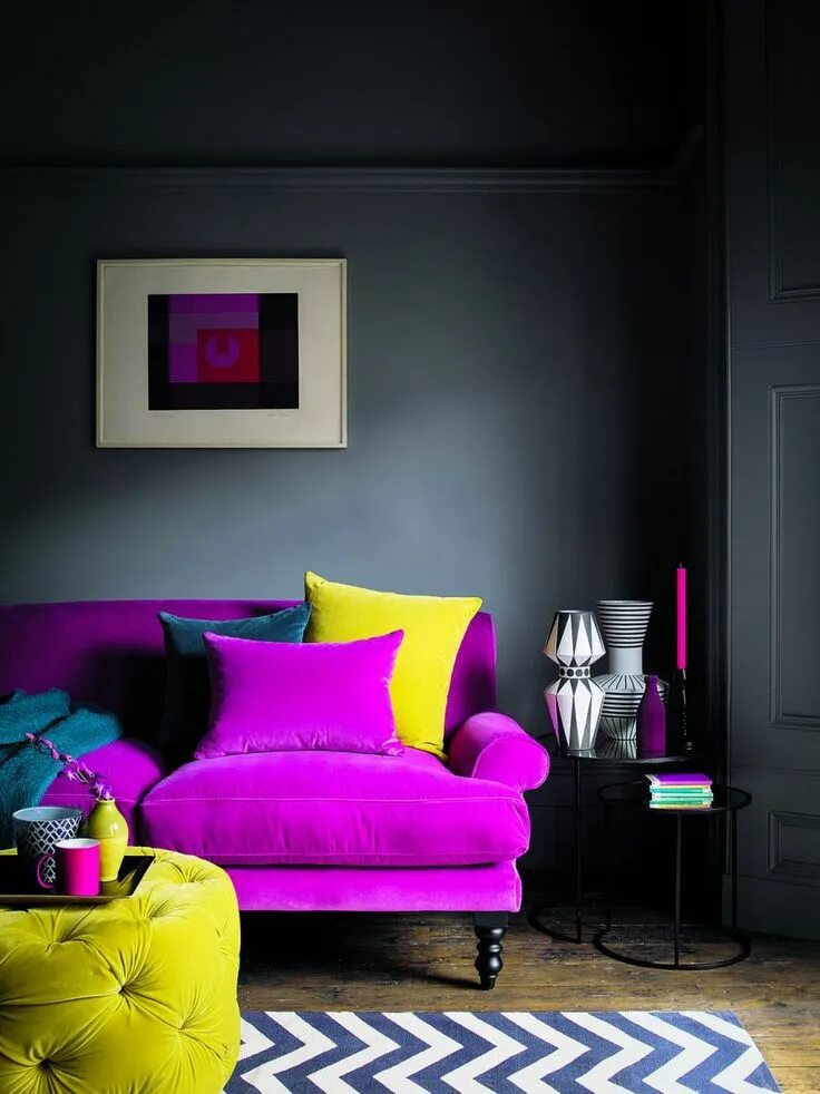 Про цвет в интерьере Living room paint color ideas - soothing shades and bold schemes Modern living r