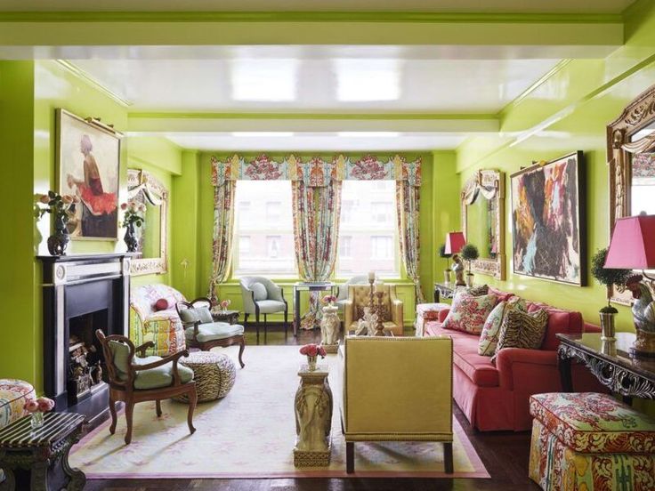 Про цвет в интерьере Design Crush: Chiqui Woolworth (The Glam Pad) Room color combination, Living roo