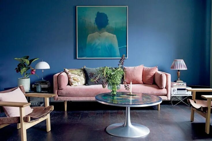 Про цвет в интерьере The new Nordics: bright Scandinavian style for your home Blue living room, Blue 