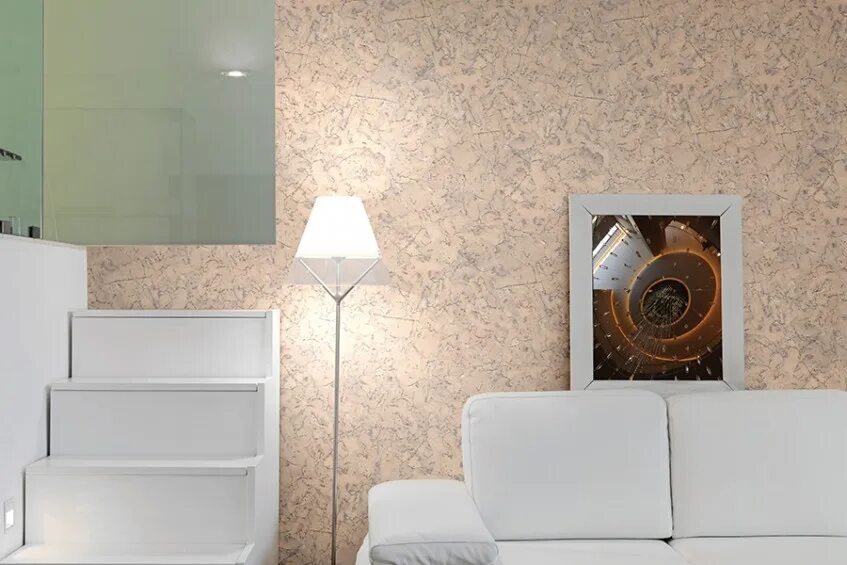 Пробка на стене в интерьере Пробковое покрытие для стен Corkstyle Wall Design Monte Silver купить c доставко