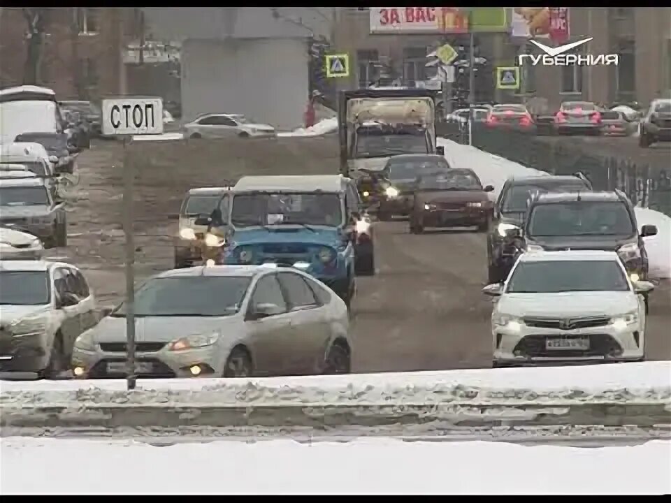 Пробки на дороги в бийске фото Проезжая часть улицы Аврора в Самаре станет 4- полосной - YouTube