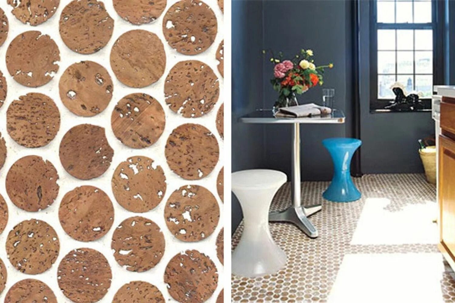 Пробковая стена фото Recycled Cork Mosaic Flooring Recycled wine corks, Cork flooring, Flooring