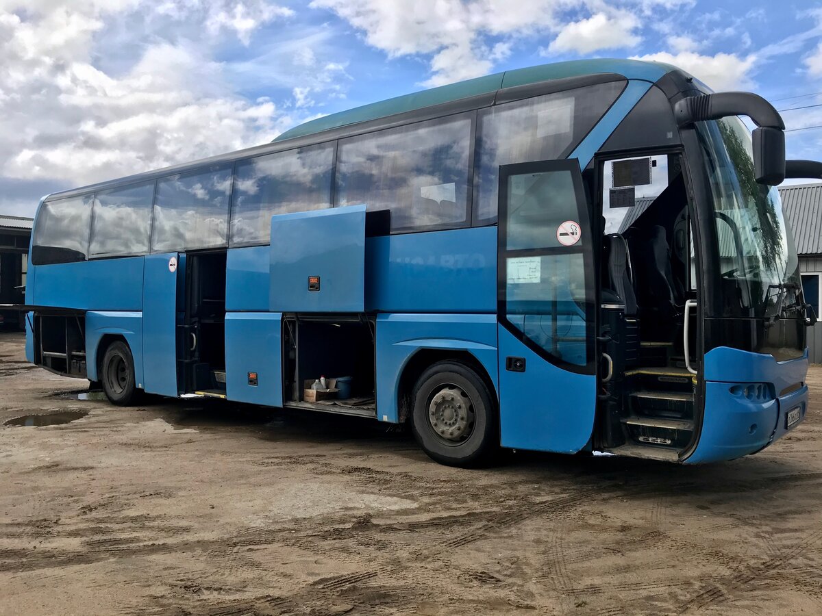 Продажа автобусов фото Купить б/у Neoplan Tourliner дизель механика в Кимрах: голубой 2008 года на Авто