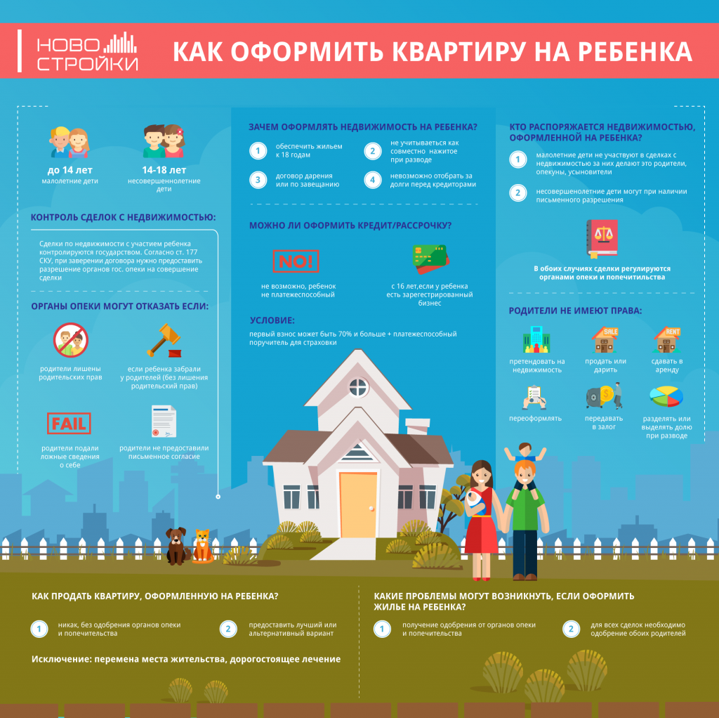 Продажа квартиры оформление на ребенка Можно ли оформить квартиру на несовершеннолетнего ребенка в Беларуси Юридическая