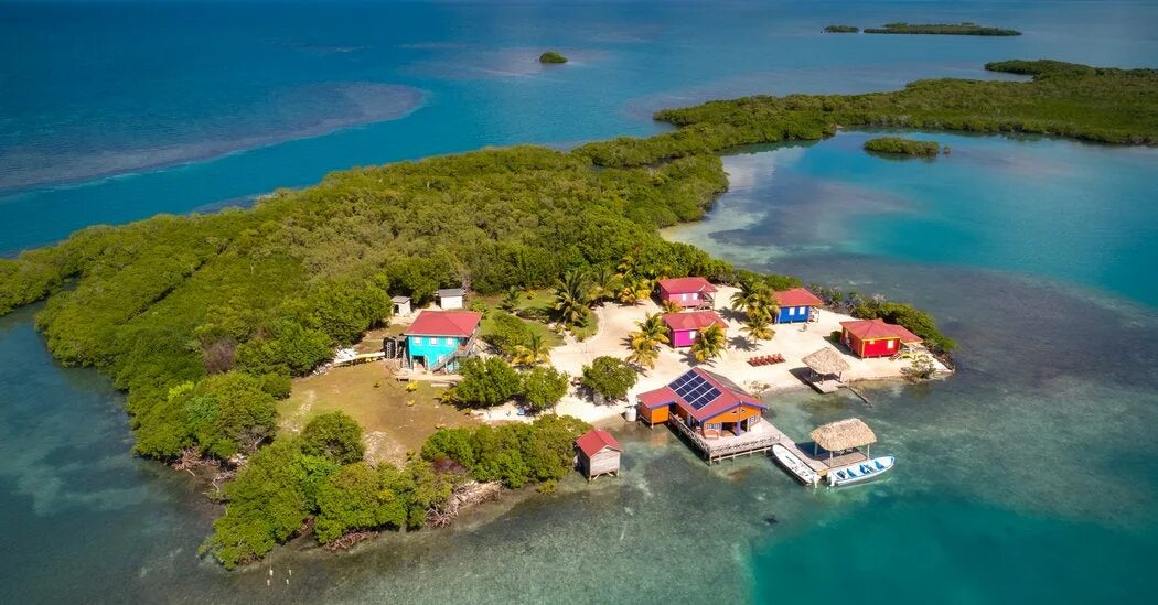 Продажа островов в мире цены и фото A Private Island off the Coast of Belize - The New York Times