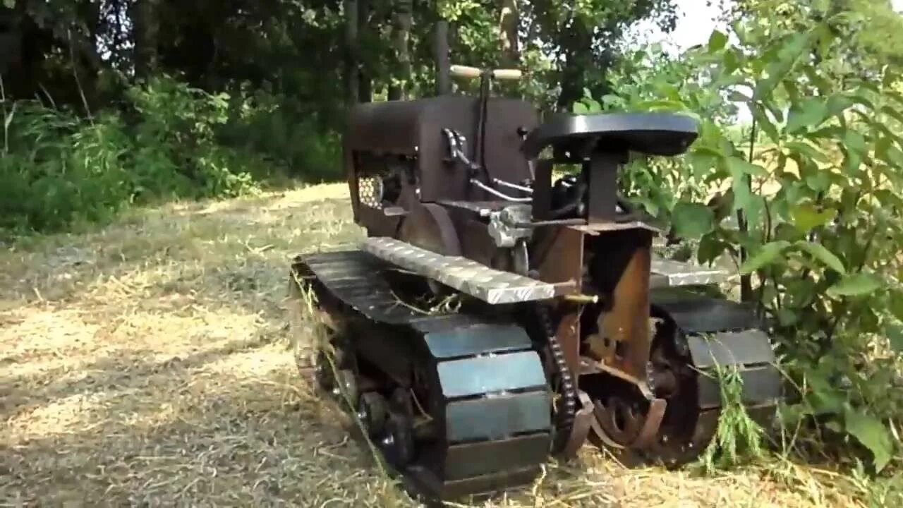 Продажа самодельный гусеничный трактор САМОДЕЛЬНЫЙ МИНИТРАКТОР homemade tractor - YouTube