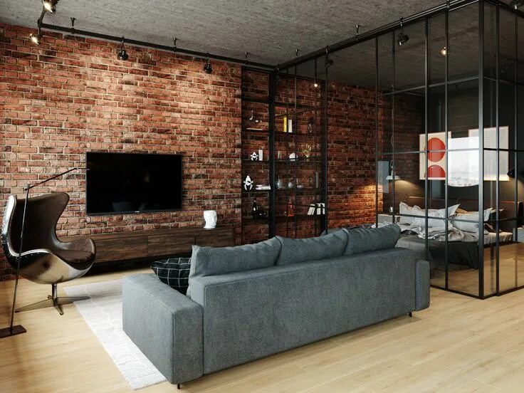 Продажа стиль лофт гостиная в стиле лофт Loft style apartment, Loft style apartments, Loft apartmen