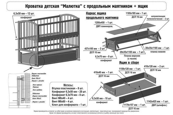 Продольный маятник сборка инструкция Инструкция по сборке детской кроватки, 2019 Çocuk odası