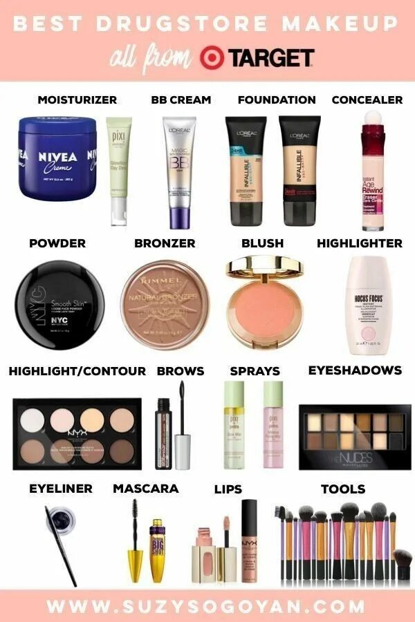 Продукты для макияжа Best drugstore makeup at target Best drugstore makeup, Drugstore makeup, Walmart