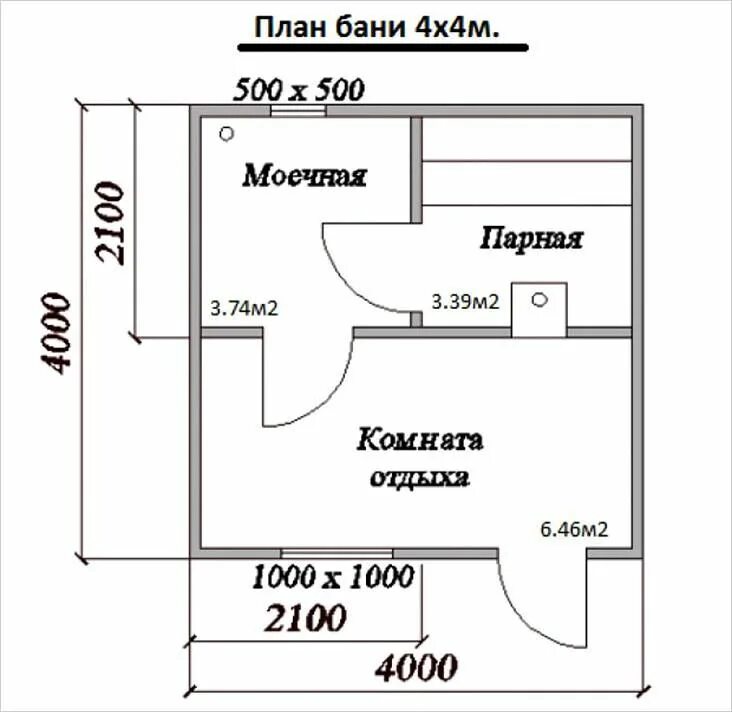 Проект бани 4х4 чертежи Баня на даче своими руками - фото, схемы, чертежи, видео Сауна, Номера спа, Спа 