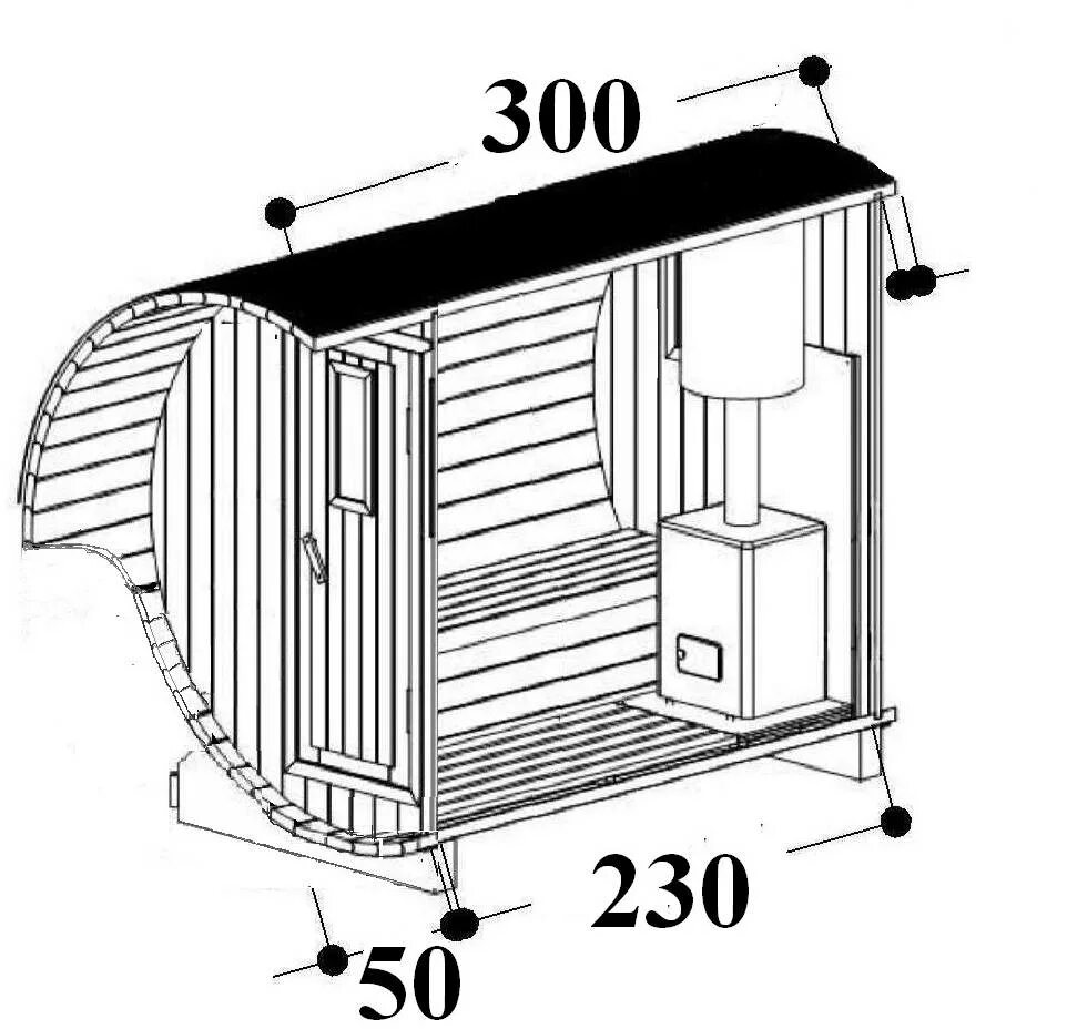 Проект бани бочки своими руками с чертежами Баня бочка размеры - CormanStroy.ru