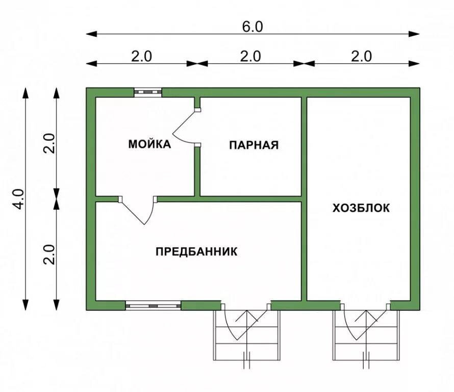 Проект бани с хозблоком фото Баня с хозблоком из бруса под ключ