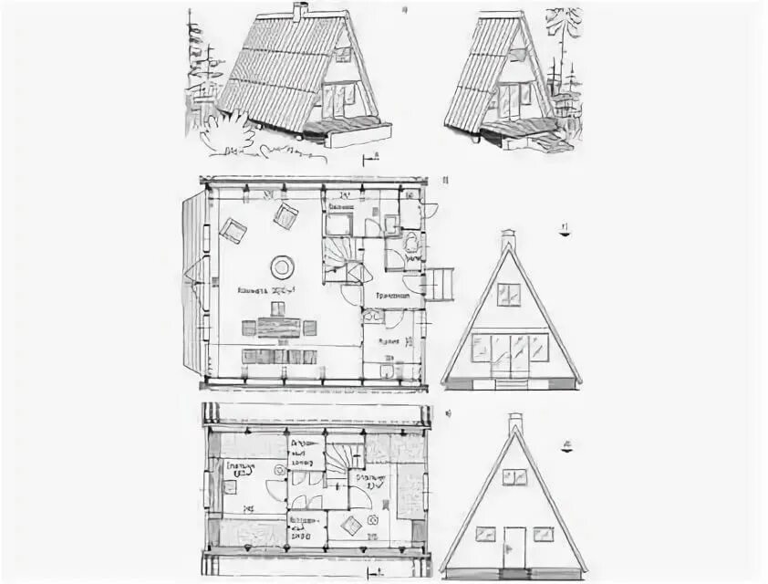 Проект баня a frame бесплатно с чертежами Чертеж дома а фрейм 6х8