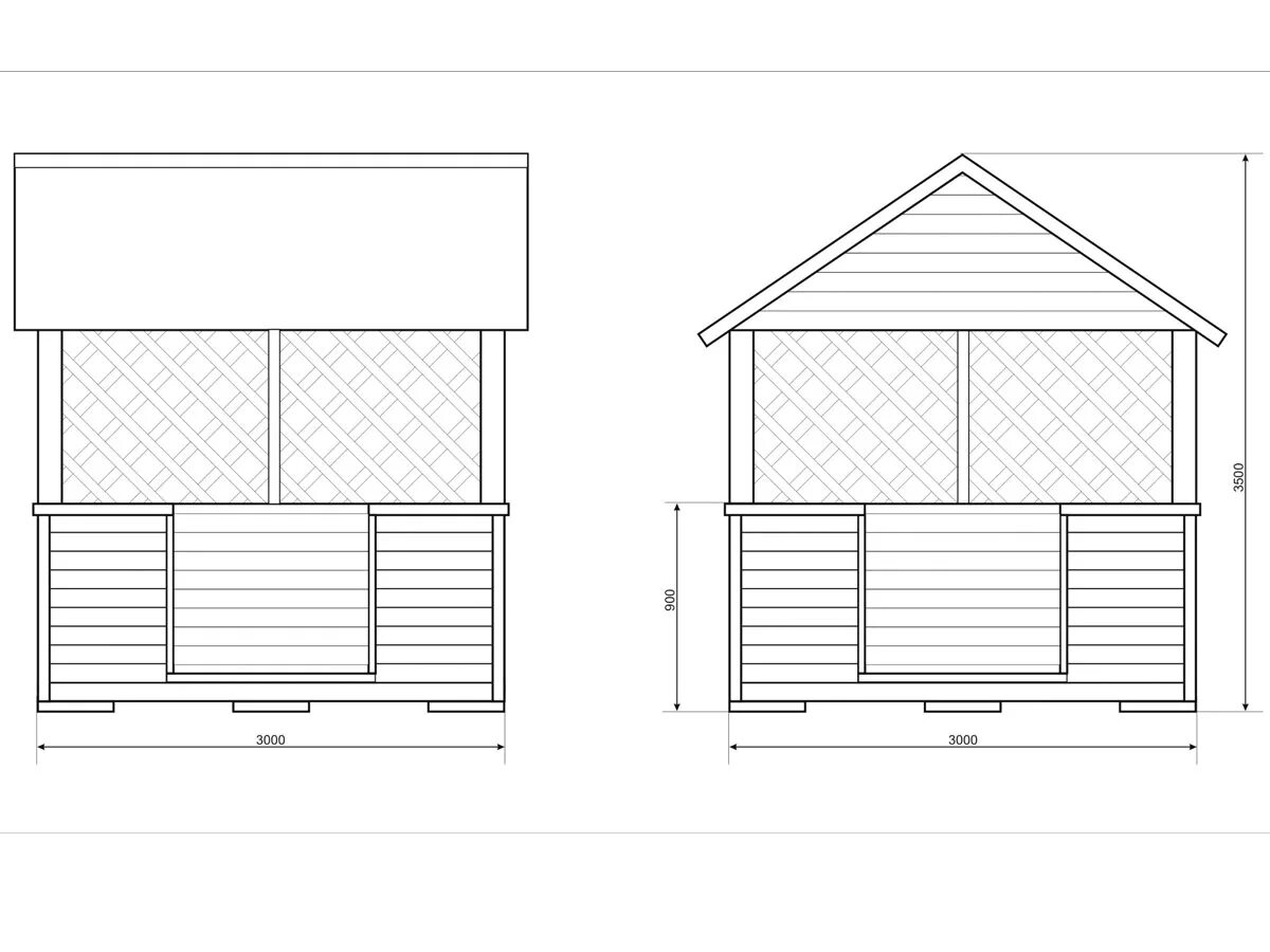 Проект беседки 3х4 чертежи из дерева Проекты и схемы беседок - Деревянные беседки