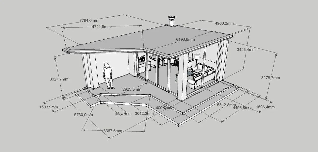 Проект беседки с мангалом чертежи Проект барбекю на террасе ⋆ MiyKamin Floor plans, Visualizations