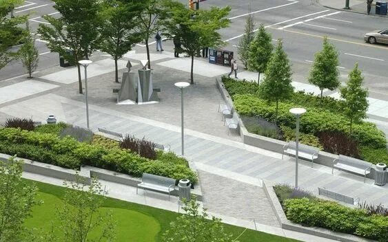 Проект благоустройства фото Pin by xlx xlxxlxxlx on street landscape Landscape plaza, Landscape architecture