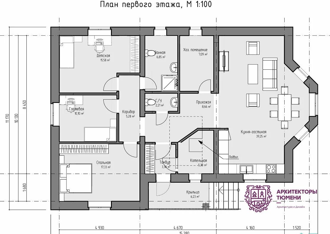 Проект частного дома планировка Новый проект одноэтажного дома 121 м2 ArchCode Проектирование домов Дзен