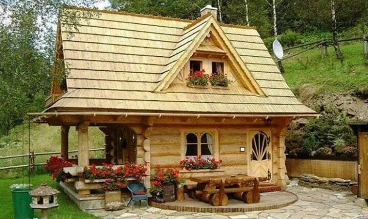 Проект дача из дерева своими руками Pin by Nuri Kayacı on Hayalimdeki Kütük Evler Tiny cottage, Small house, Small l