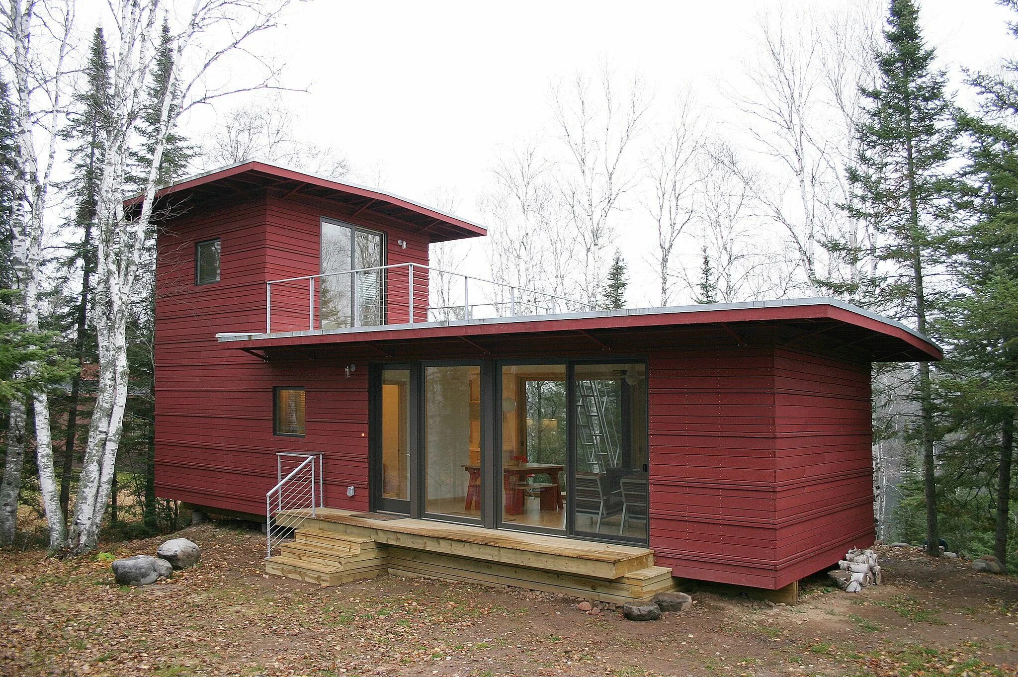 Проект дачи своими руками фото The McGlasson weeHouse boasts a rooftop deck, gorgeous forest views, 12 Tiny Hom