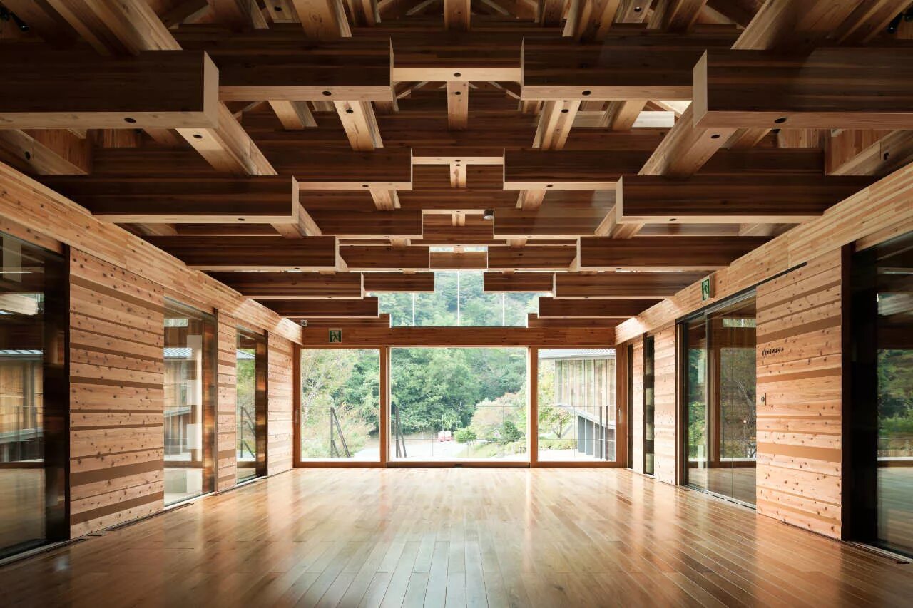 Проект дерево дизайн Gallery of Yusuhara Wooden Bridge Museum / Kengo Kuma & Associates - 6