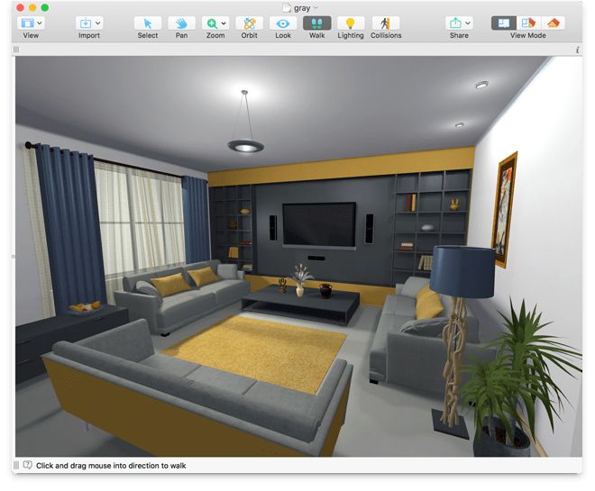 Проект дизайн комнаты программы Advanced rendering will make your room look slick and elegant Home design floor 