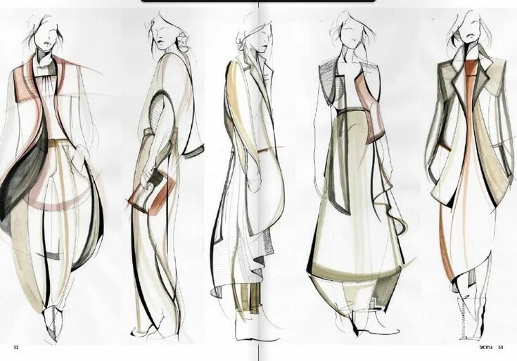 Проект дизайн одежды 7 класс Fashion Sketchbook - fashion design sketches; line up; fashion portfolio // Loui