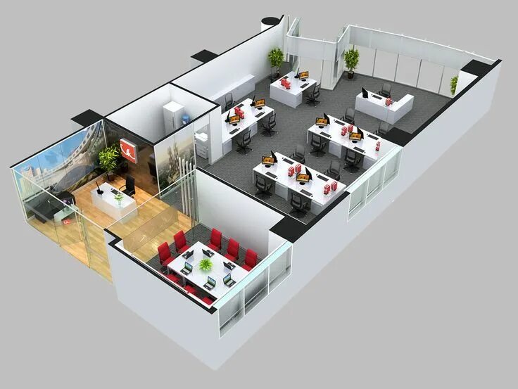 Проект дизайн предприятия Pin on Decoração feita em casa in 2024 Office layout plan, Small office design i