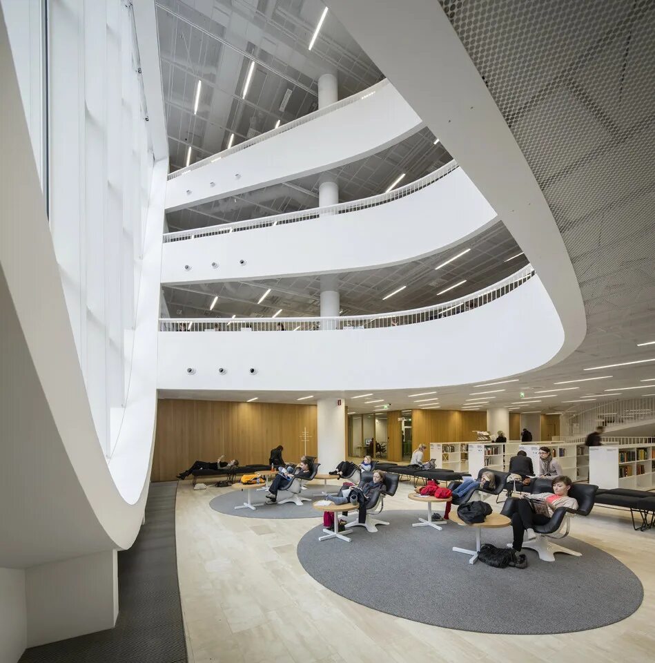 Проект дизайн университет Gallery of Helsinki University Main Library / Anttinen Oiva Architects - 27