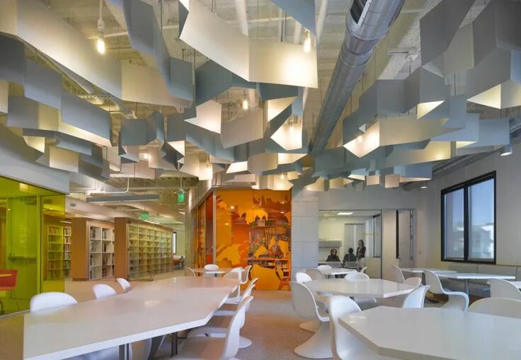 Проект дизайн университет FIDM San Diego Campus / Clive Wilkinson Architects Interior design institute, In