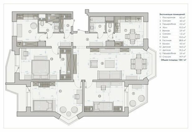 Проект дизайна п44т До и после: Из трёшки и однушки П44Т - большая квартира для семьи Houzz Россия